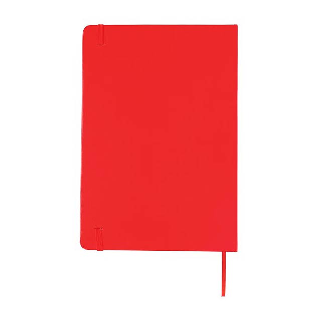 Základní poznámkový blok A5 s pevnými deskami, červená - foto