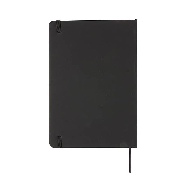 Standard hardcover PU notebook A5, black - foto