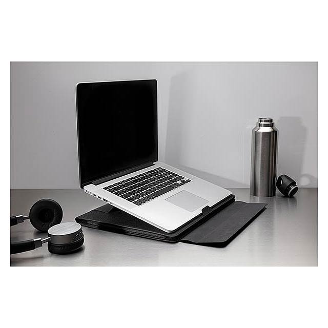 Fiko 2-in 1 laptop sleeve and workstation, black - foto