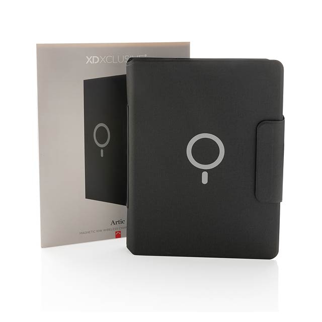 Artic Magnetic 10W wireless charging A4 portfolio, black - foto