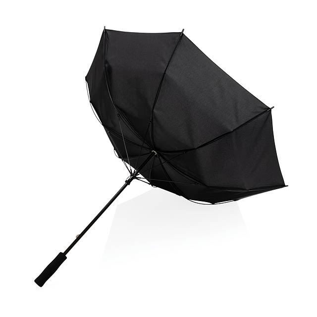 23' větruodolný deštník Impact ze 190T RPET AWARE™, černá - foto