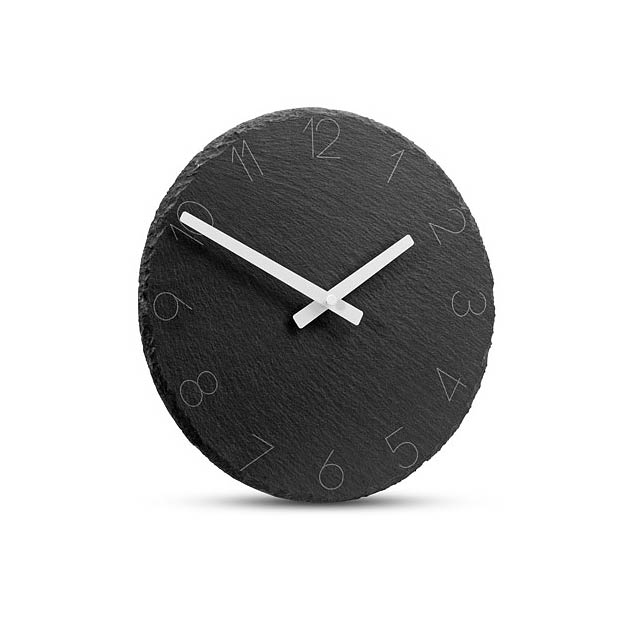 Kamenné hodiny AIDEN - šedá