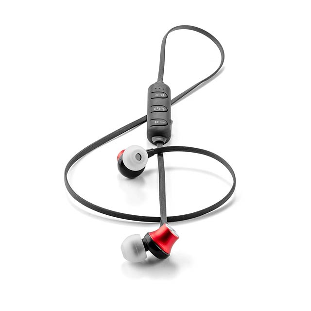Bluetooth sluchátka JODA - červená