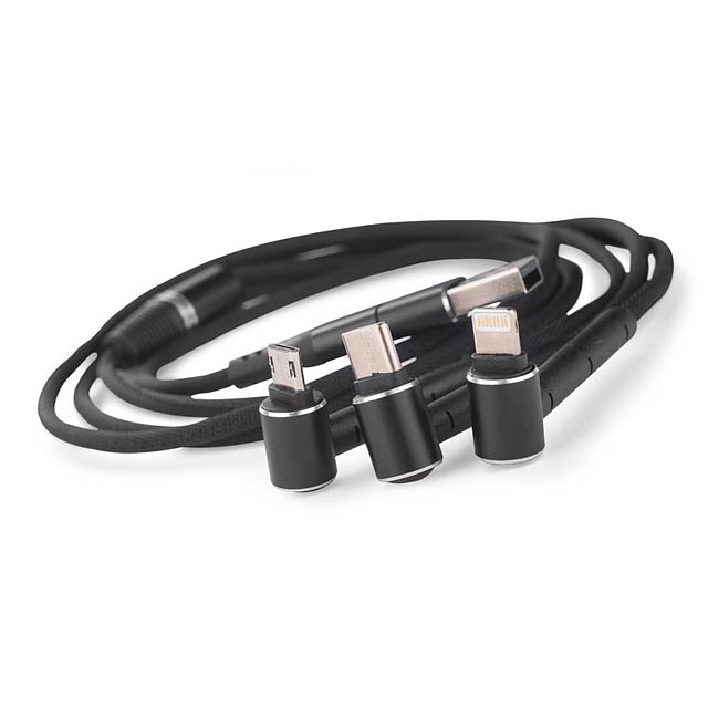Kabel USB 6 v 1 RICO - černá