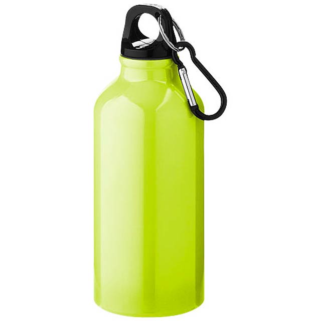 Oregon 400 ml Aluminium Trinkflasche mit Karabinerhaken - Gelb
