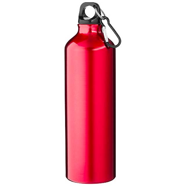 Oregon 770 ml Aluminium Trinkflasche mit Karabinerhaken - Rot