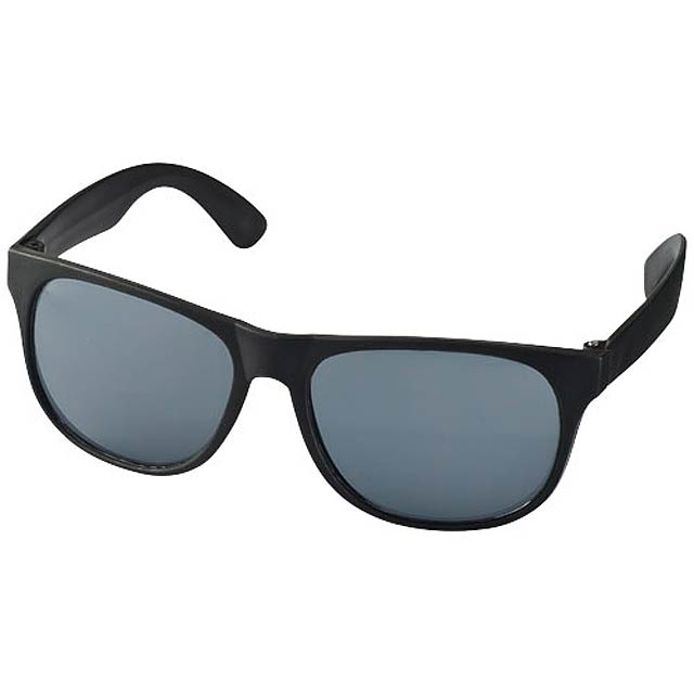 Retro zweifarbige Sonnenbrille - schwarz