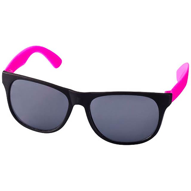 Dvoubarevné sluneční brýle Retro - růžová