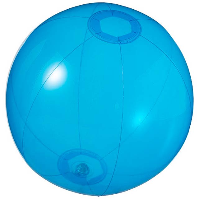 Průhledný plážový míč Ibiza - transparentná modrá