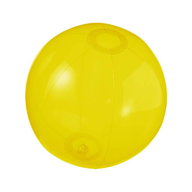 Ibiza transparent beach ball - yellow