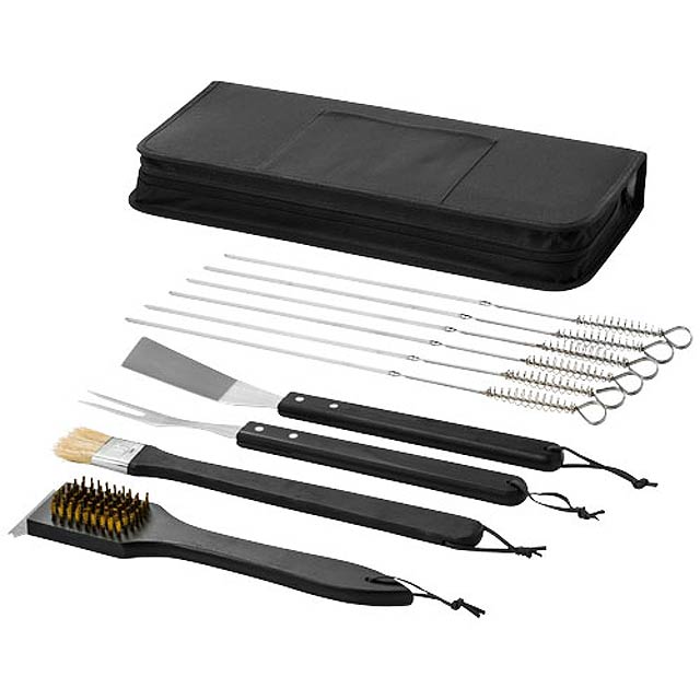 Asado 11-piece BBQ set - black