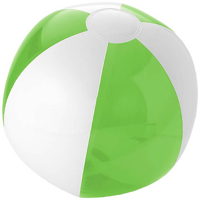 Pevný/průhledný plážový míč Bondi - citrónová - limetková