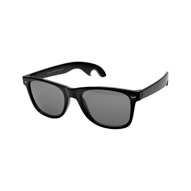 Sun Ray sunglasses with bottle opener - black