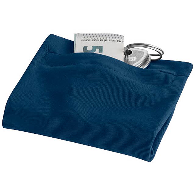 Squat Armband mit Reißverschlusstasche - blau