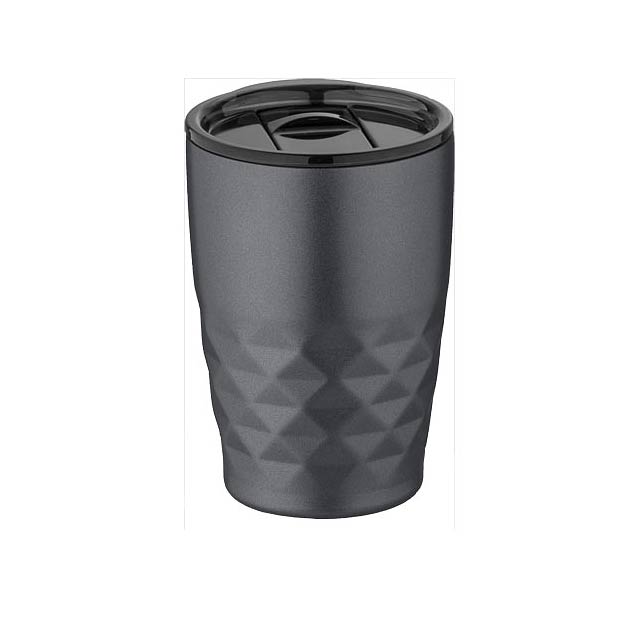 Geo 350 ml copper vacuum insulated tumbler - grey