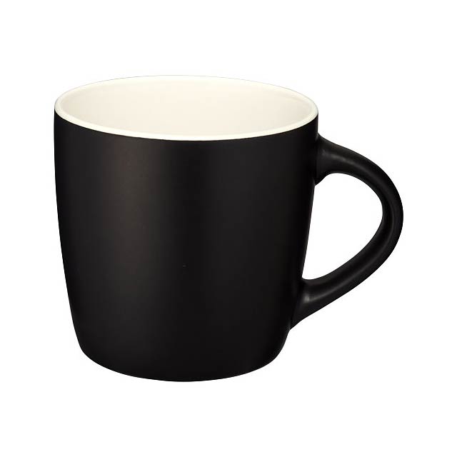 Riviera 340 ml ceramic mug - black