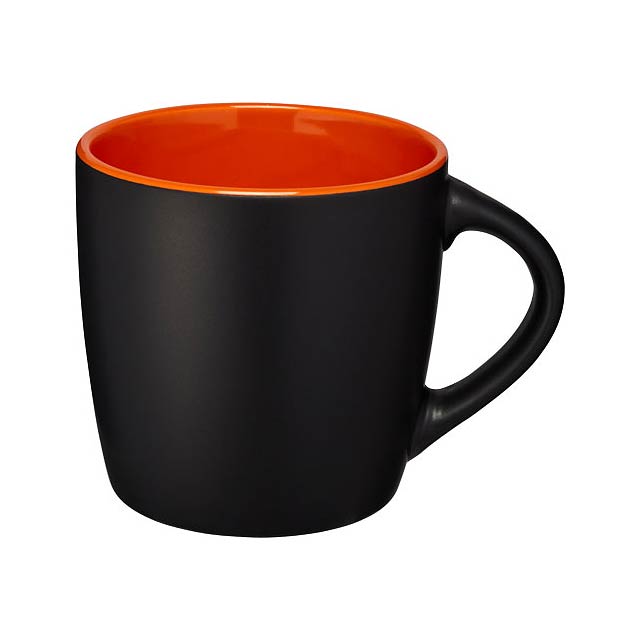 Riviera 340 ml ceramic mug - black