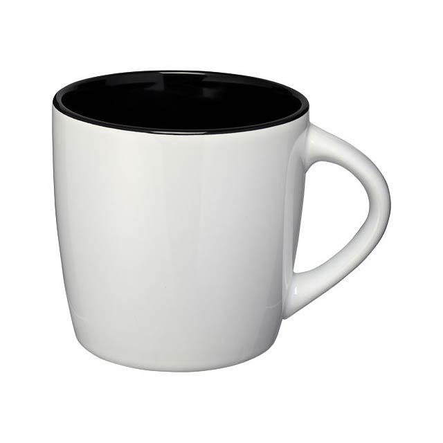 Aztec 340 ml ceramic mug - white