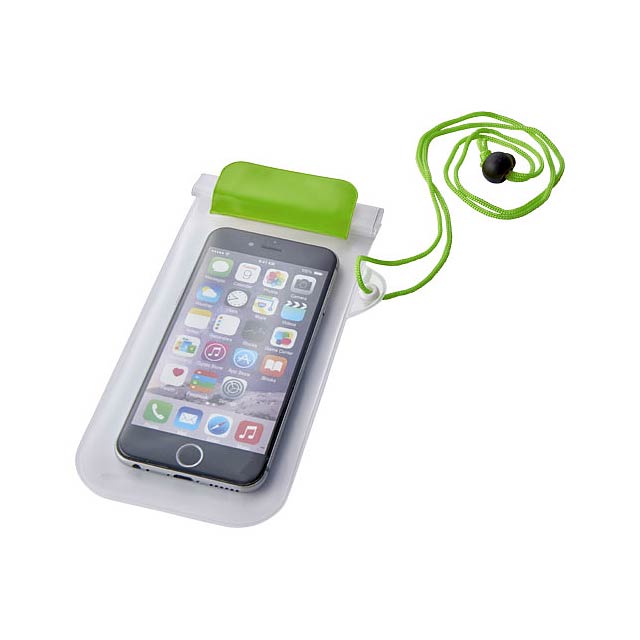 Mambo waterproof smartphone storage pouch - lime