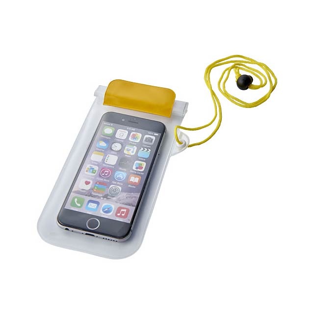 Mambo waterproof smartphone storage pouch - yellow