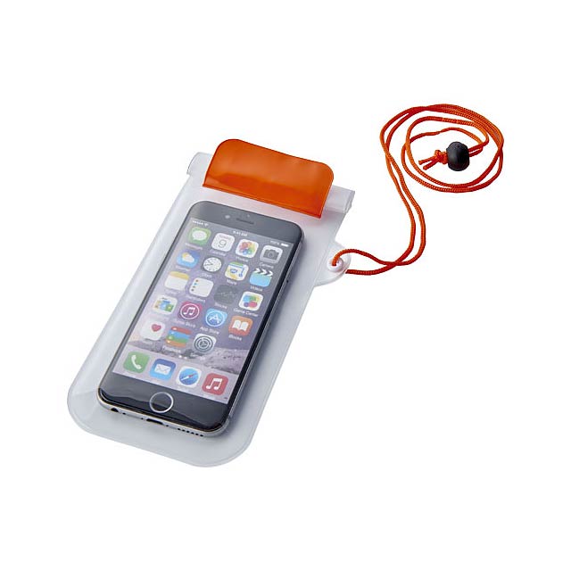 Mambo waterproof smartphone storage pouch - orange
