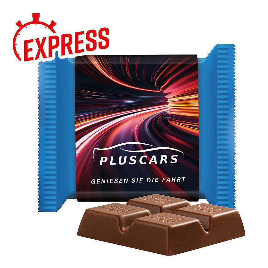 Express chocolate with promotional sleeve - 