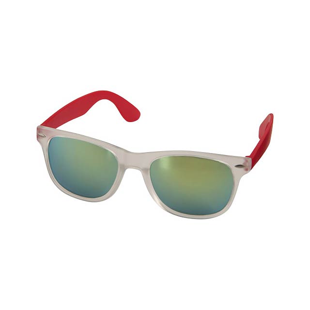 Sun Ray Sonnenbrille mit Spiegelglas - Transparente Rot