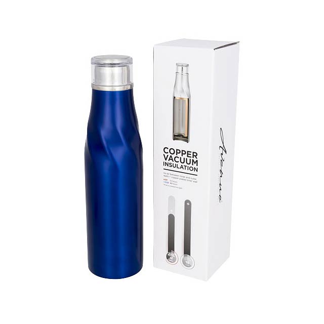 Hugo 650 ml seal-lid copper vacuum insulated bottle - blue