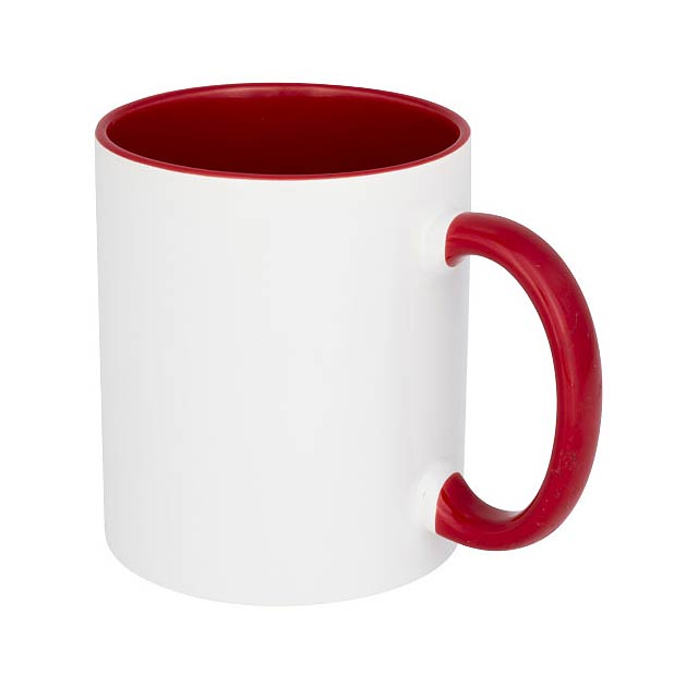 Pix 330 ml ceramic sublimation colour pop mug - transparent red