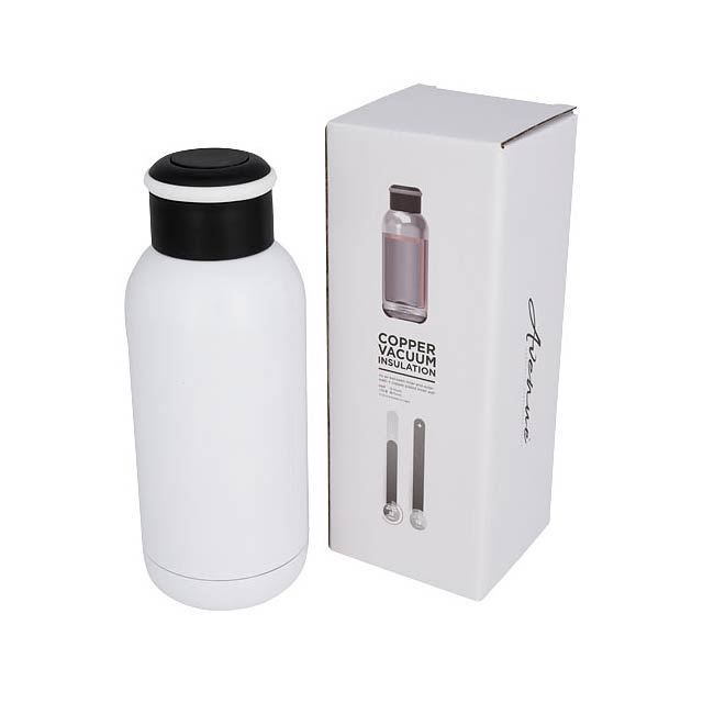 Copa 350 ml mini copper vacuum insulated bottle - white