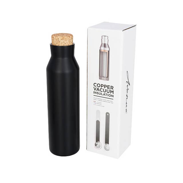 Norse 590 ml copper vacuum insulated bottle - black