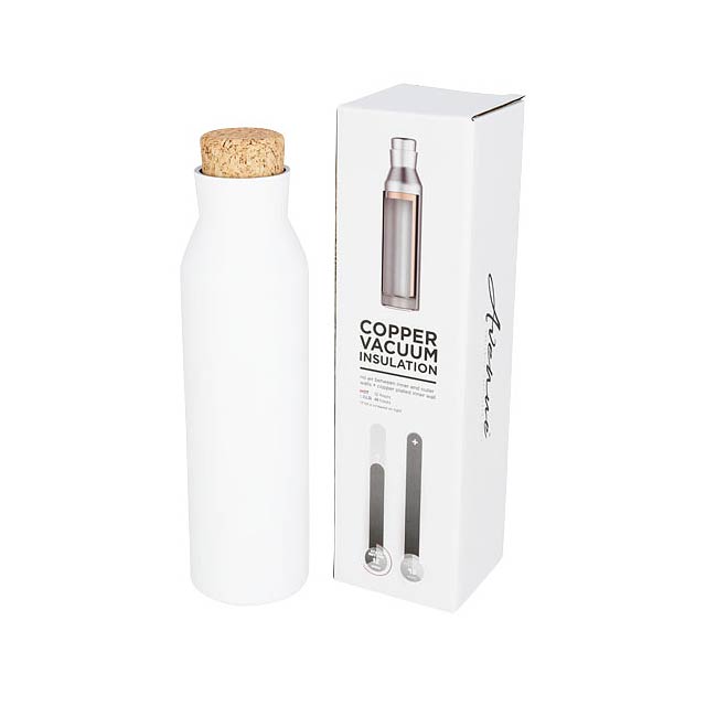 Norse 590 ml copper vacuum insulated bottle - white