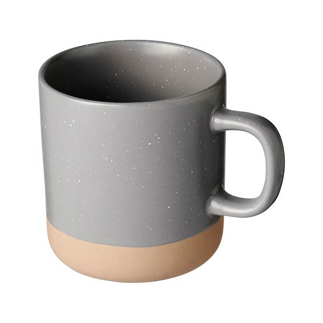 Pascal 360 ml ceramic mug - grey