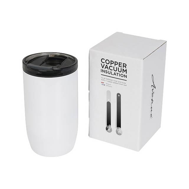 Lagom 380 ml copper vacuum insulated tumbler - white