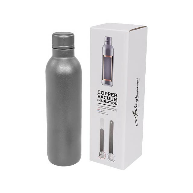 Thor 510 ml copper vacuum insulated sport bottle - grey