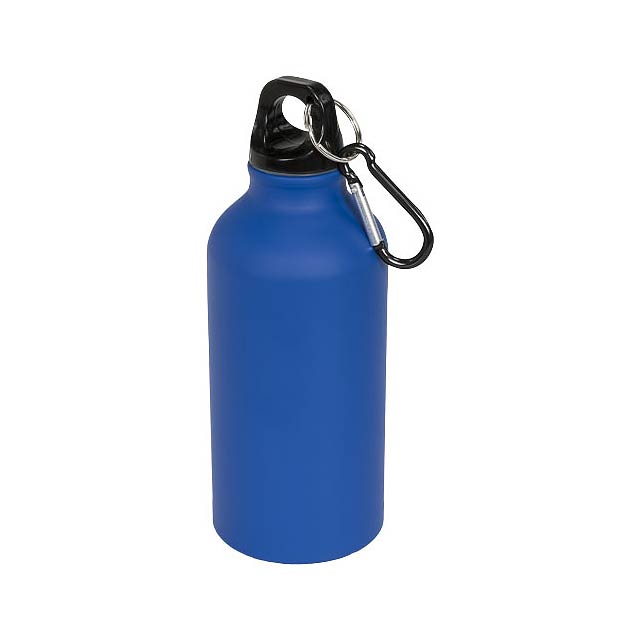 Oregon 400 ml matte sport bottle with carabiner - blue