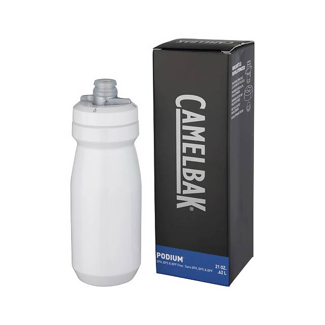 Podium 620 ml Sportflasche - Weiß 