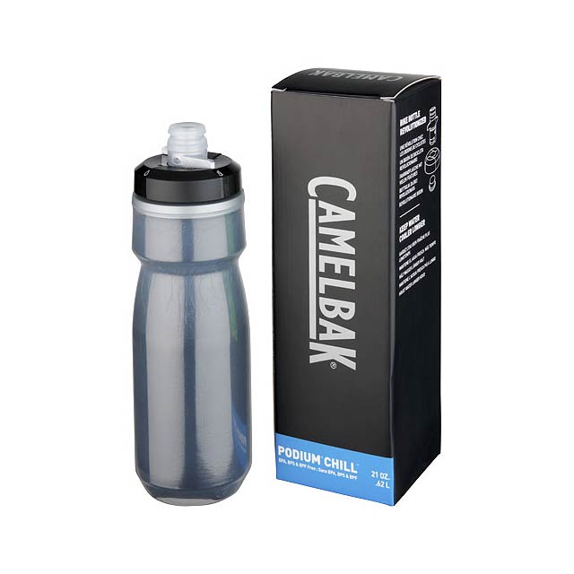 Podium Chill 620 ml Sportflasche - schwarz