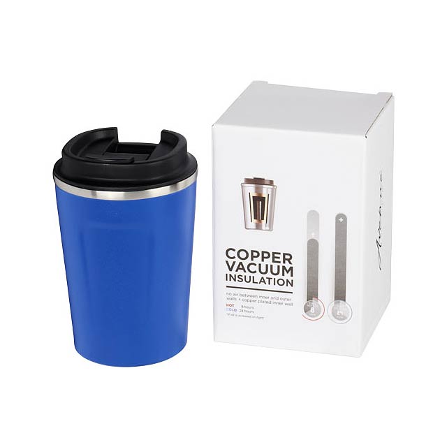 Thor 360 ml leak-proof copper vacuum tumbler - blue