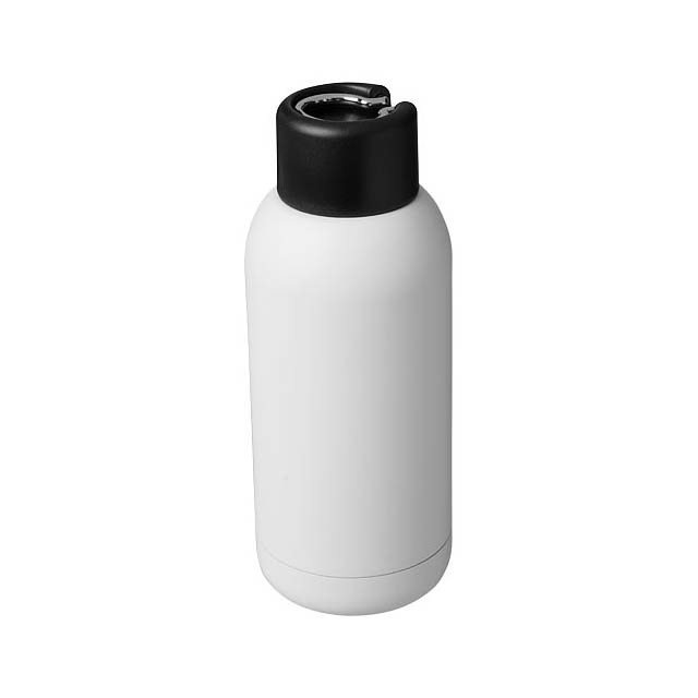 Brea 375 ml vacuum insulated sport bottle - white
