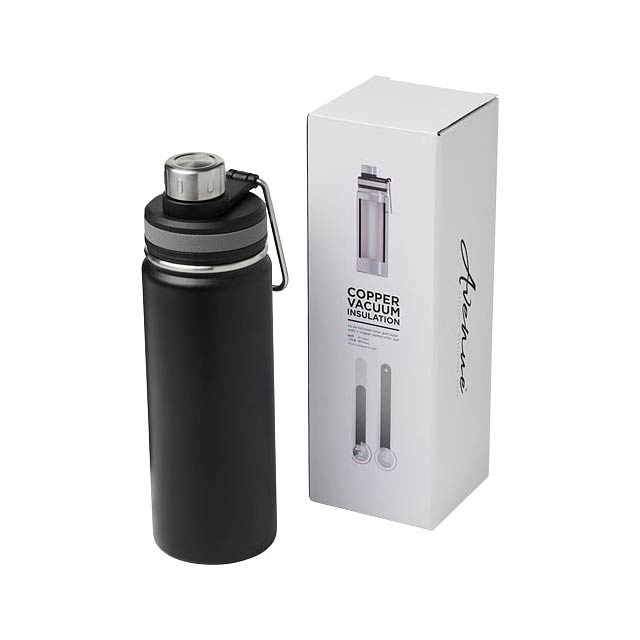 Gessi 590 ml copper vacuum insulated sport bottle - black