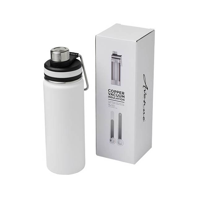 Gessi 590 ml copper vacuum insulated sport bottle - white