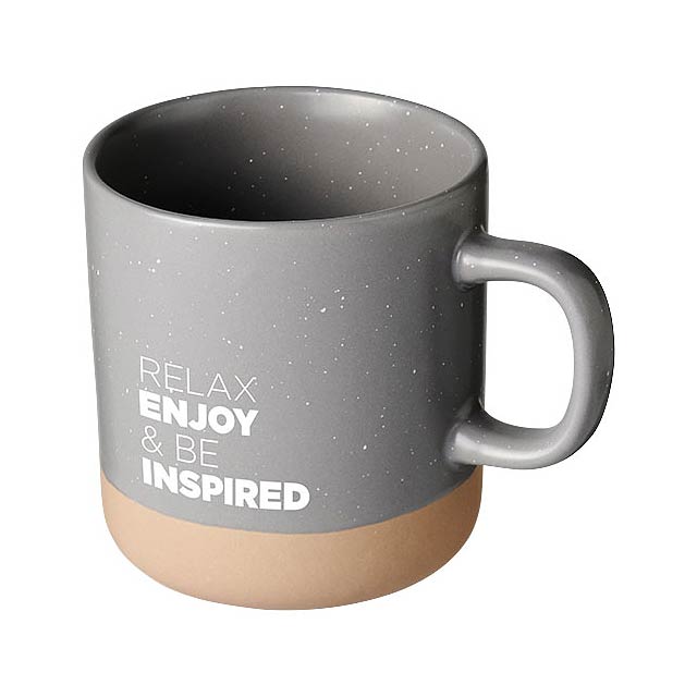 Be Inspired 360 ml ceramic mug - šedá