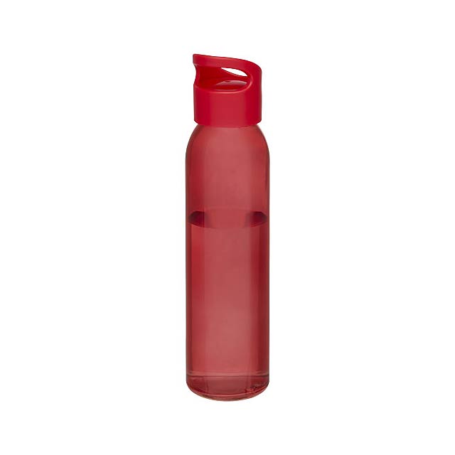 Sky 500ml skleněná sportovní láhev - transparentná červená