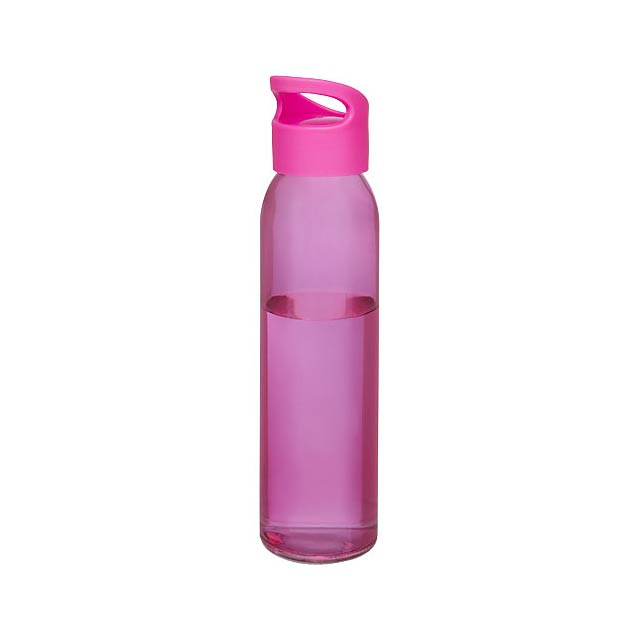Sky 500 ml glass sport bottle - pink