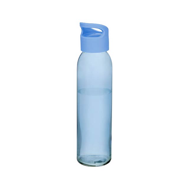 Sky 500 ml glass sport bottle - baby blue