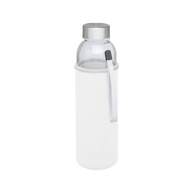 Bodhi 500 ml glass water bottle - white