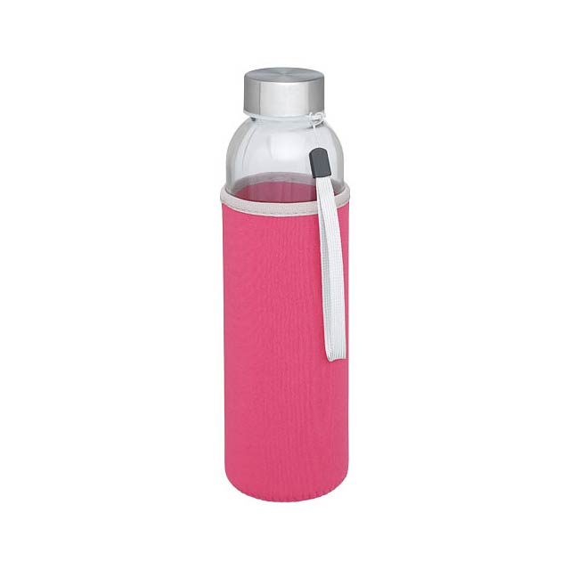 Bodhi 500 ml glass sport bottle - pink