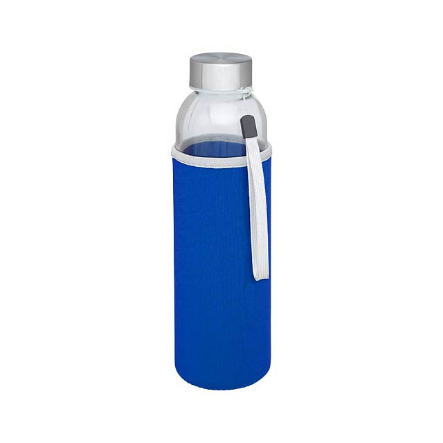 Bodhi 500 ml glass water bottle - blue