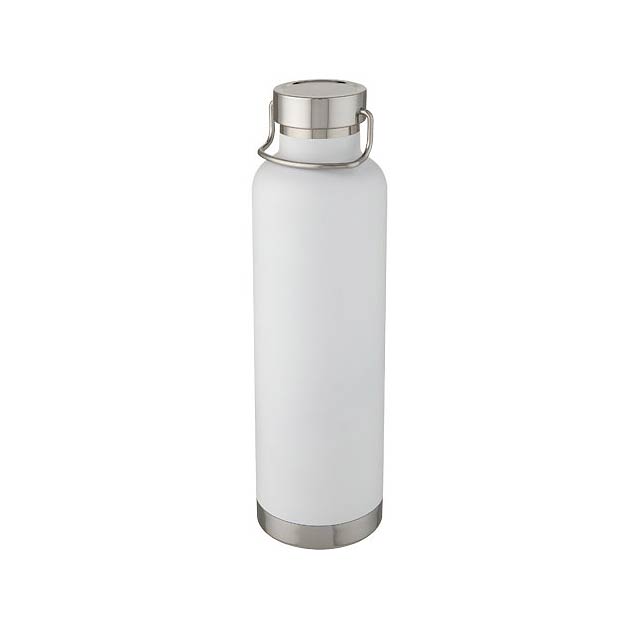 Thor 1 L copper vacuum insulated sport bottle - white